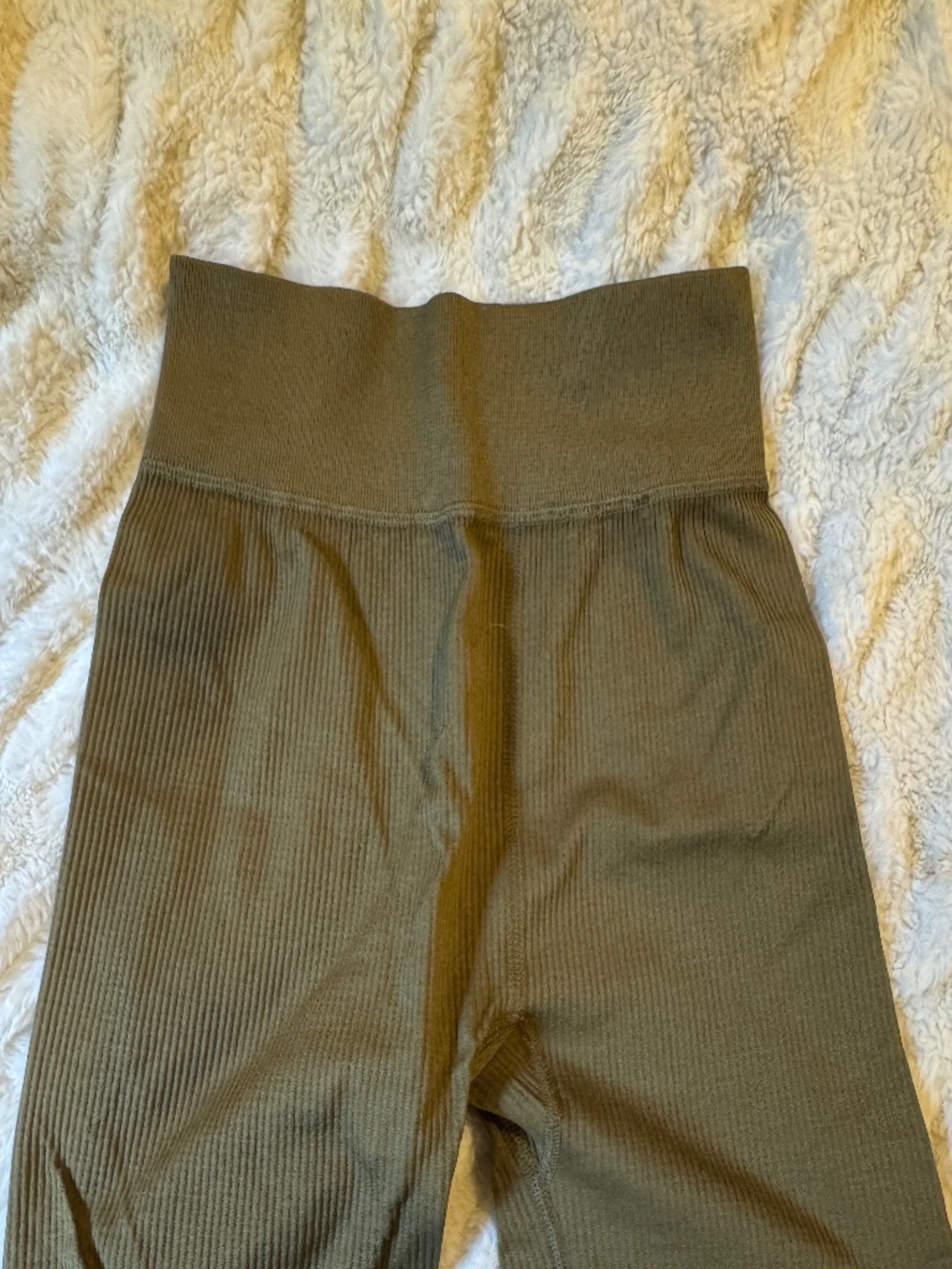 Kohl's Olive Green Ribbed Biker Shorts